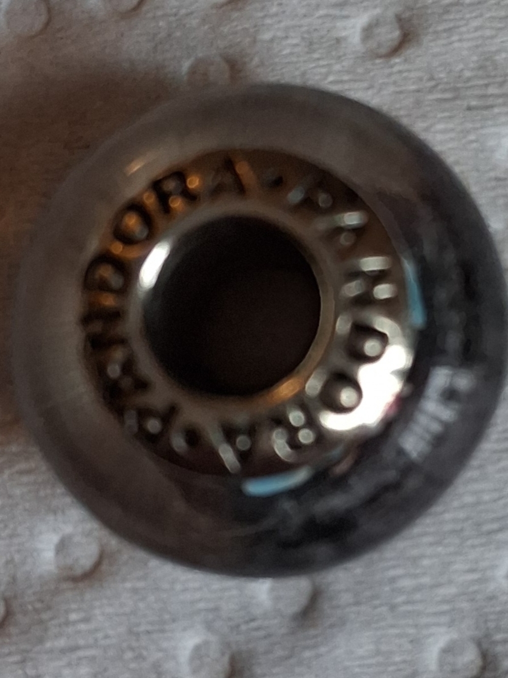 Pandora Silver Core S925 Charm Bead - Black/Gray Enamel If Interested In BUNDLE